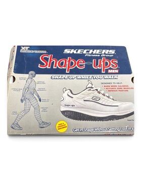 New! Skechers Shape Ups XT Men's Walking Toning Shoes White 52000 NWT 10.5